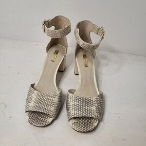 Louise et Cie Karisa Ankle Cuff Animal Print Heel Sandal Size 10M